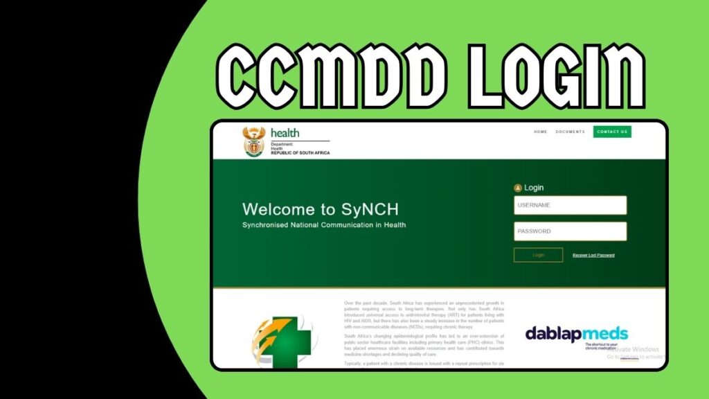 CCMDD login